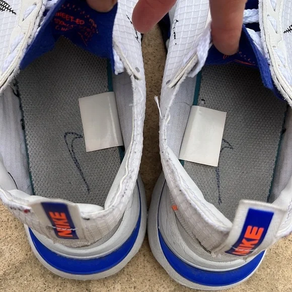 Nike Air Zoom Type SE White Royal Blue Men's Sneakers Size 8 - Picture 7 of 13